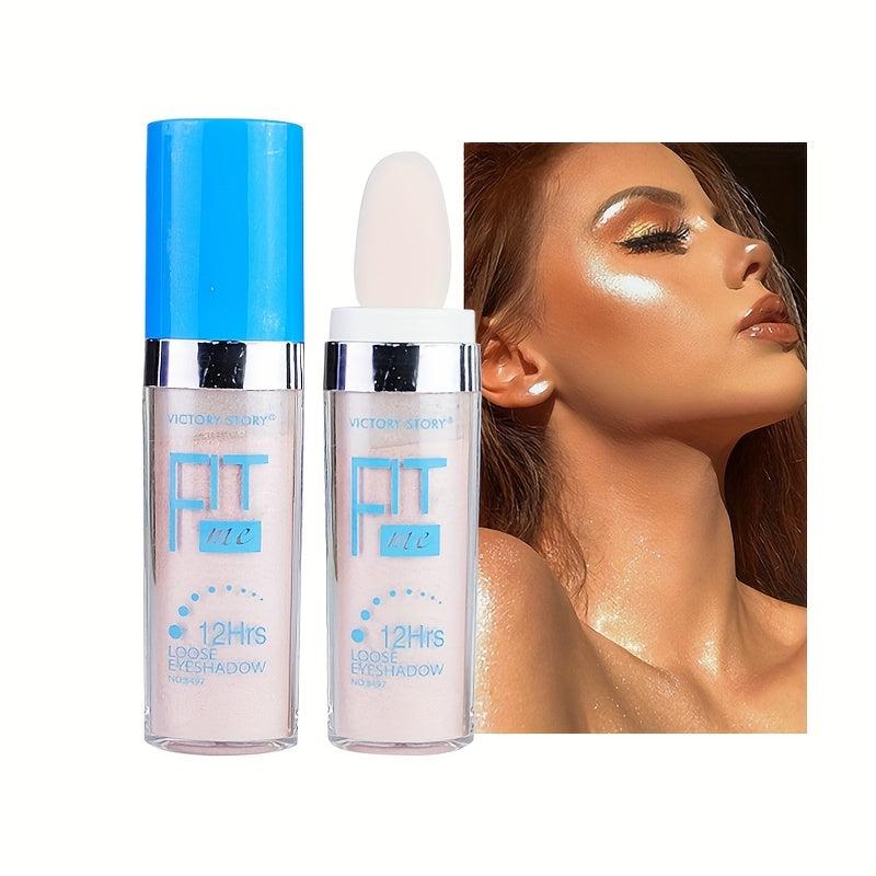 Glitter Sequins Loose Highlighter Powder 24 Sticks 3 Colors