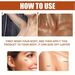 Body Shimmer Glow Glitter Highlighter Lotion Face Liquid Illuminator