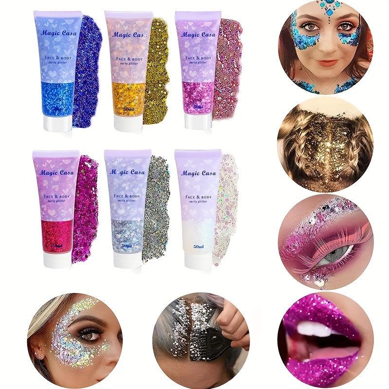 50ml Sparkling Sequins Body High Gloss Gel