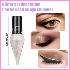 5 Glitter Eyeliner Liquid Set Sparkling Waterproof Metallic Shimmer
