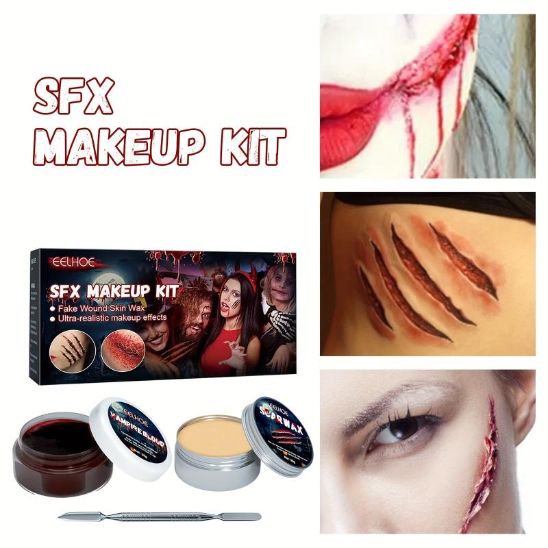 Halloween Skin Wax Plasma Makeup Set Scar Makeup Horror Party Makeup Props