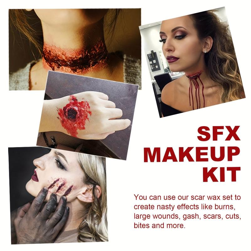 Halloween Skin Wax Plasma Makeup Set Scar Makeup Horror Party Makeup Props