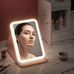 LED Mirror Folding Rechargeable Cosmetic Mirror
