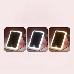 LED Mirror Folding Rechargeable Cosmetic Mirror