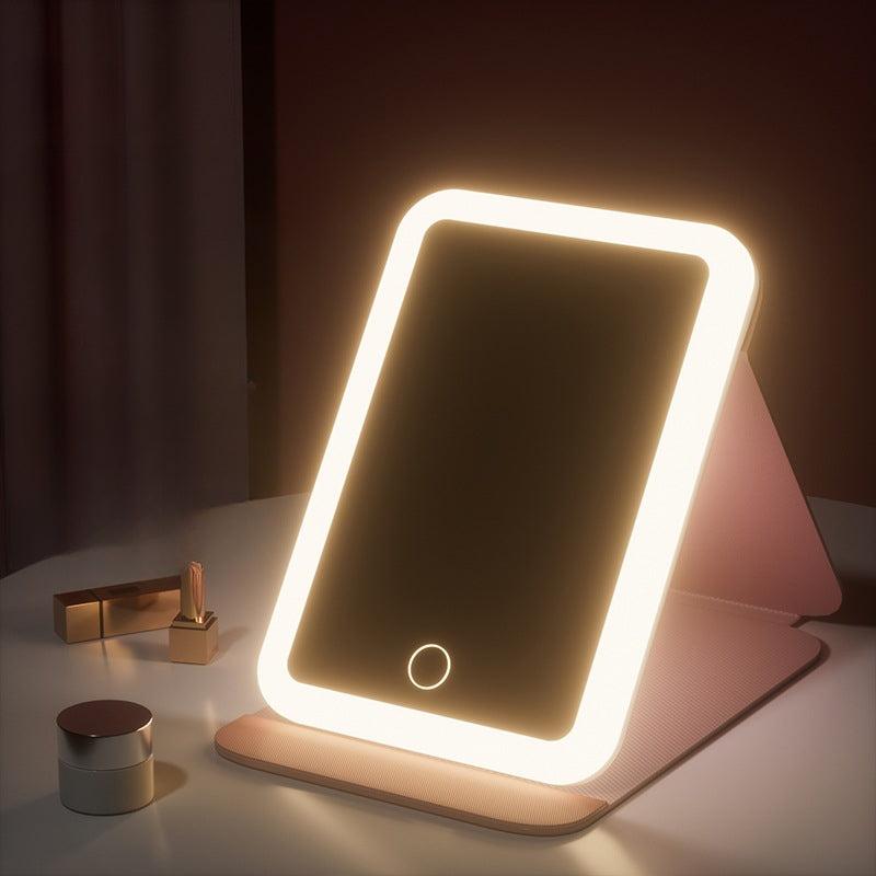 LED Mirror Folding Rechargeable Cosmetic Mirror