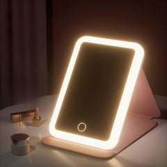 LED Mirror Folding Rechargeable Cosmetic Mirror