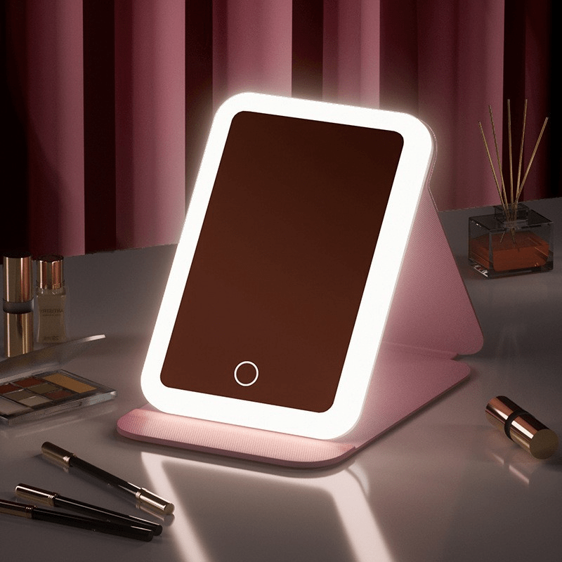 LED Mirror Folding Rechargeable Cosmetic Mirror