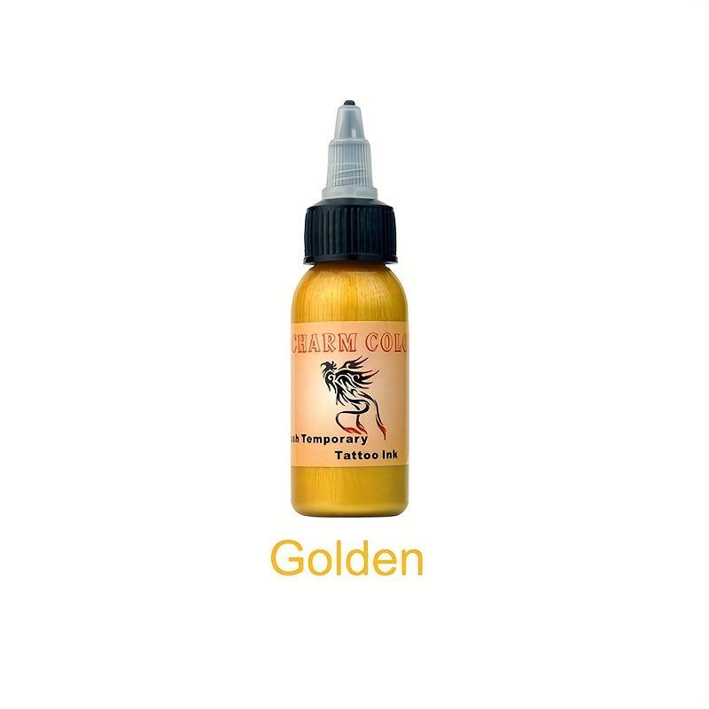 12 Colors Airbrush Temporary Tattoo Ink for Body Paint 1 oz