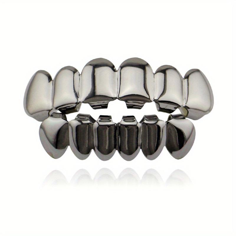 Golden Silvery Tooth Hip Hop Mouth Grills For Men And Women