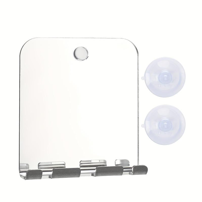 Fogless Shower Mirror with Shaver Holder