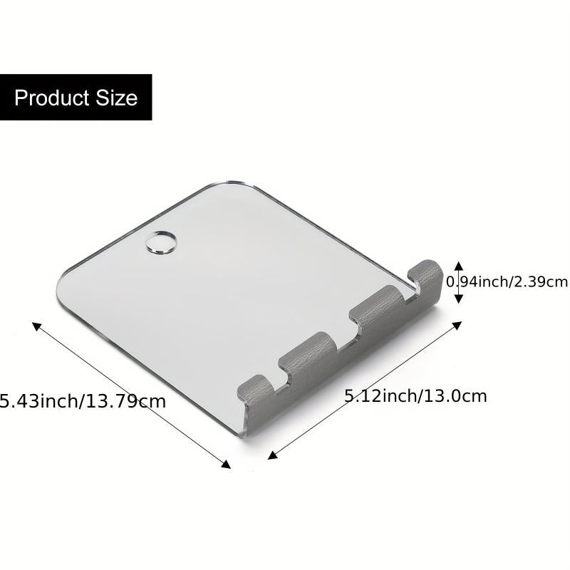 Fogless Shower Mirror with Shaver Holder