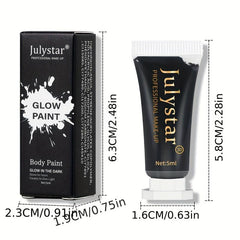 Glow Body Paint Fluorescent Body Painting for Parties and Halloween