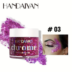 Mermaid Sequins Body Glitter Gel Long Lasting Music Carnival Makeup