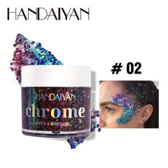 Mermaid Sequins Body Glitter Gel Long Lasting Music Carnival Makeup
