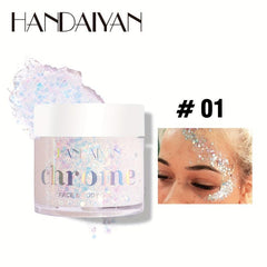 Mermaid Sequins Body Glitter Gel Long Lasting Music Carnival Makeup