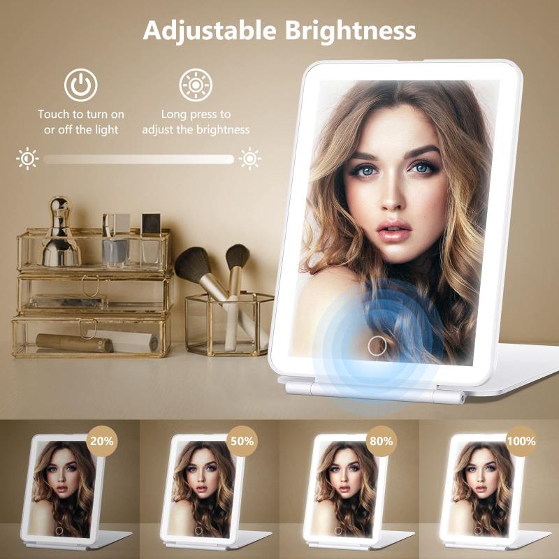 1PCS Travel Makeup Mirror With 10X Magnifying Mirror Vanity Mirror