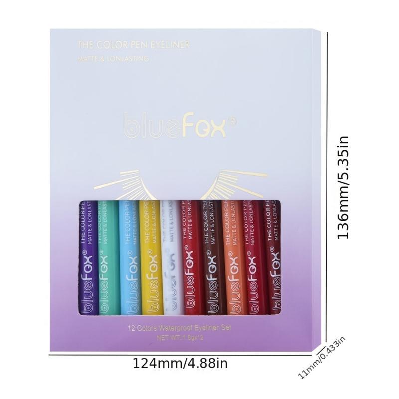 Body Paint Pen 12pcs Set Halloween Makeup Queue Pigment Pen Eyeliner