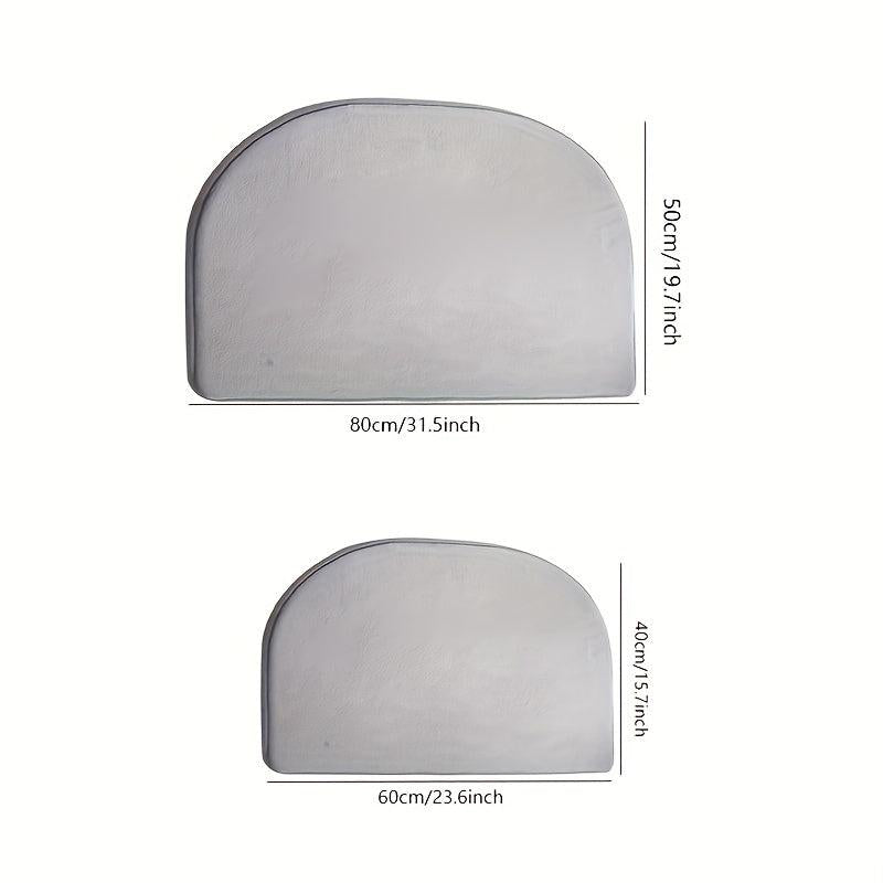 Memory Foam Bathroom Mat Absorbent Bath Rugs Cozy Floor Carpet Grey