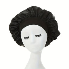 Silky Satin Sleep Bonnet for Curly Hair with Elastic Band