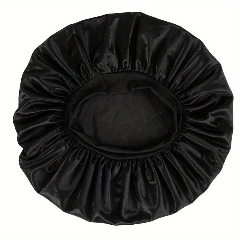 Silky Satin Sleep Bonnet for Curly Hair with Elastic Band