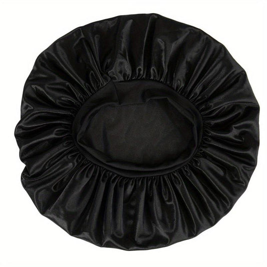 Silky Satin Sleep Bonnet for Curly Hair with Elastic Band