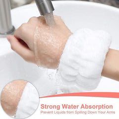 Microfiber Wrist Wash Towel Band for Women