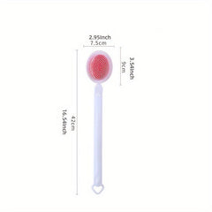Long Handle Bath Sponge Shower Brush with Soft Mesh Back Cleaner