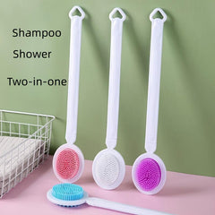 Long Handle Bath Sponge Shower Brush with Soft Mesh Back Cleaner