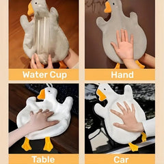 2pcs Goose Hand Bath Towels Coral Fleece Hanging Towel Sets Microfiber