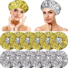 5pcs Reusable Aluminum Foil Hair Heating Caps - Hair Care and D