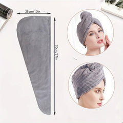 Women's Quick Drying Waffle Hair Cap