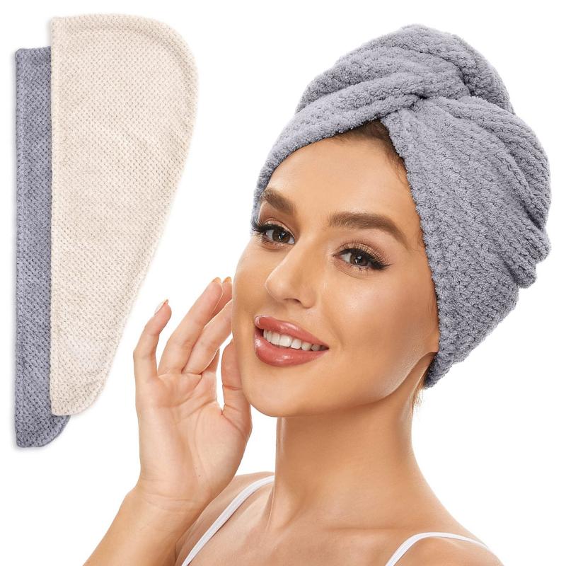 Women's Quick Drying Waffle Hair Cap