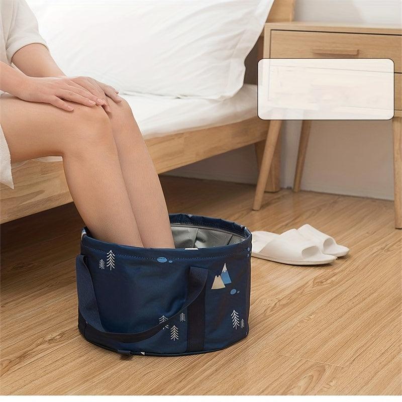 Collapsible Foot Soak Tub With Handle Portable Feet Spa Soaking Basin