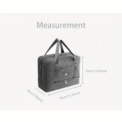 Water Resistant Foldable Duffle Bag with Shoes Compartment