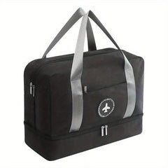 Water Resistant Foldable Duffle Bag with Shoes Compartment