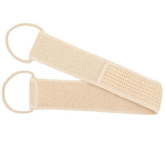 Linen Back Scrubber Towel Body Exfoliator With Handles