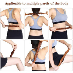 Wooden Lymphatic Drainage Massager Handheld Massage Stick Wood Care Tool