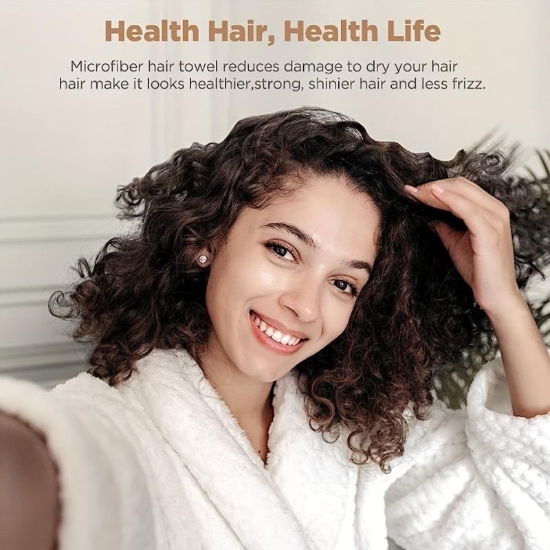 3 Pack Anti Frizz Microfiber Hair Towels for Curly Hair