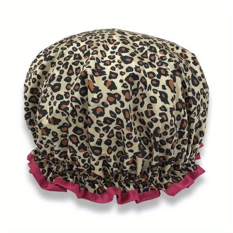 Double Layers Waterproof Spa Shower Caps for Women
