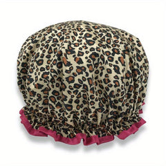 Double Layers Waterproof Spa Shower Caps for Women