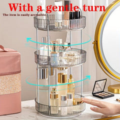 Transparent Rotating Shelf for Bathroom and Kitchen Storage