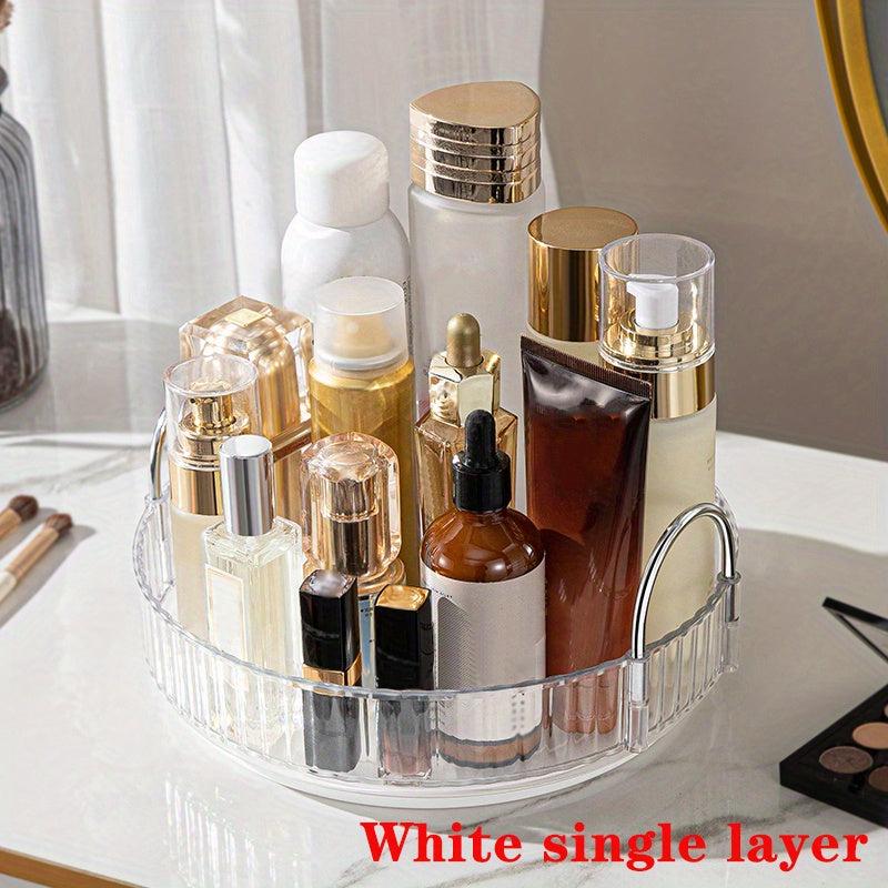 Transparent Rotating Shelf for Bathroom and Kitchen Storage