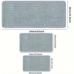 Plush Bathroom Rug Mat Soft Absorbent Non Slip Washable