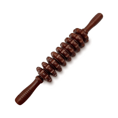 Wooden Handheld Roller Massager for Muscle Relief and Circulation