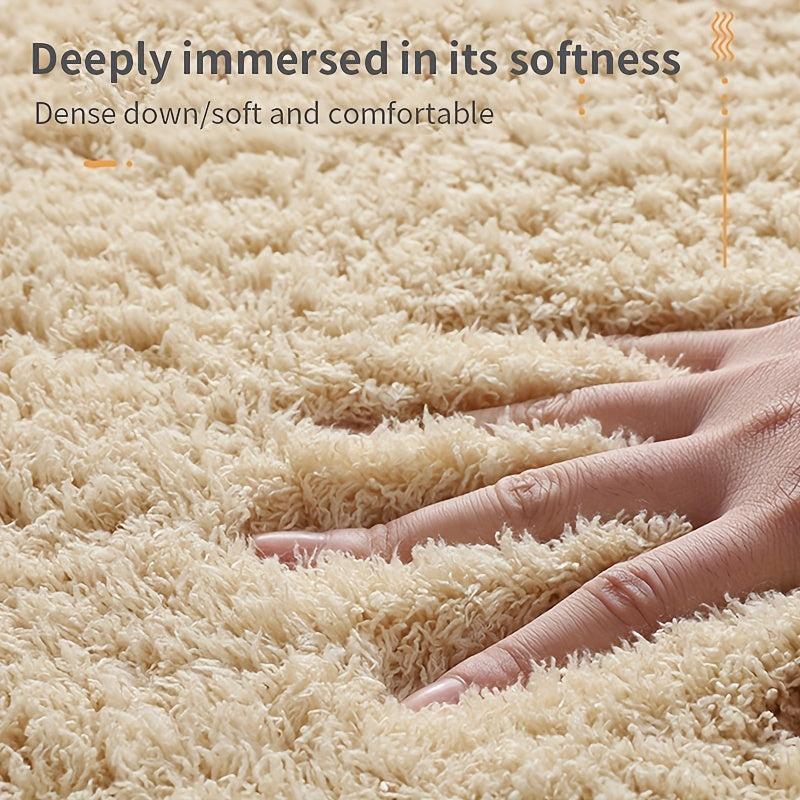 Fluffy Shaggy Area Rug Soft Carpet for Living Room Bedroom