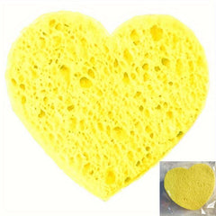 20pcs Heart Shape Compressed Face Sponges for Washing Spa Cleansing Exfoliating