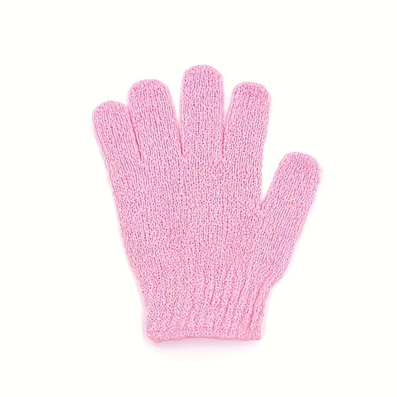 5 pc Exfoliating Scrub Bath Gloves for Deep Cleansing