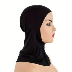 Solid Full Cover Scarf Cap Underscarf Neck Head Bonnet Hat