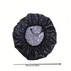 Women's Waterproof Shower Cap Adjustable Pullover Bath Cap
