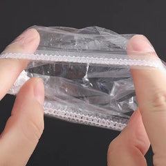 100PCS Disposable Clear Ear Protect Caps for Shower Hair Dye Bathing